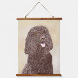 Iers waterspaniel schilderen - Oorspronkelijke hon Hangend Wandkleed