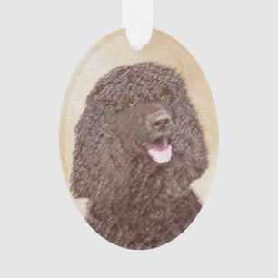 Iers waterspaniel schilderen - Oorspronkelijke hon Ornament