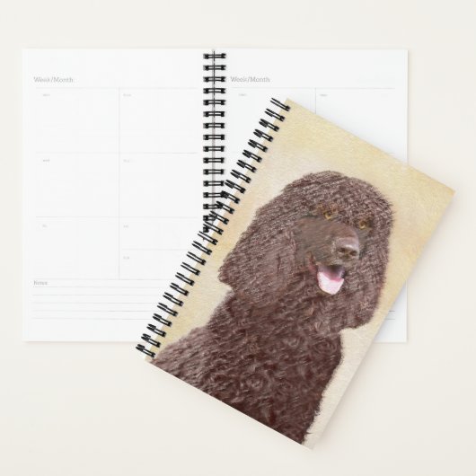 Iers waterspaniel schilderen - Oorspronkelijke hon Planner (Display)