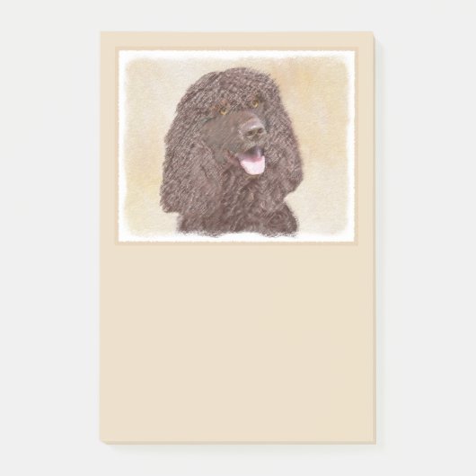 Iers waterspaniel schilderen - Oorspronkelijke hon Post-it® Notes (Voorkant)