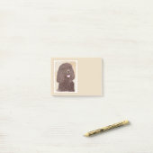 Iers waterspaniel schilderen - Oorspronkelijke hon Post-it® Notes (Op bureau)