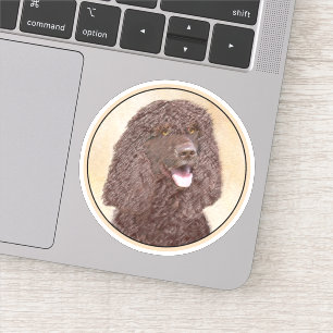 Iers waterspaniel schilderen - Oorspronkelijke hon Sticker