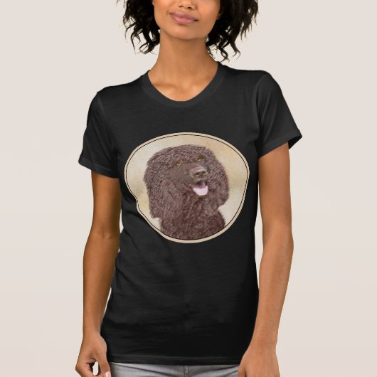 Iers waterspaniel schilderen - Oorspronkelijke hon T-shirt (Voorkant)