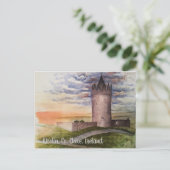 Iers waterverf landschap, Doolin, Co. Clare Briefkaart (Staand voorkant)