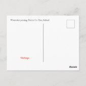 Iers waterverf landschap, Doolin, Co. Clare Briefkaart (Achterkant)