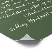 Iers wegtrekken kan de weg omhoog om je te ontmoet poster (Hoek)