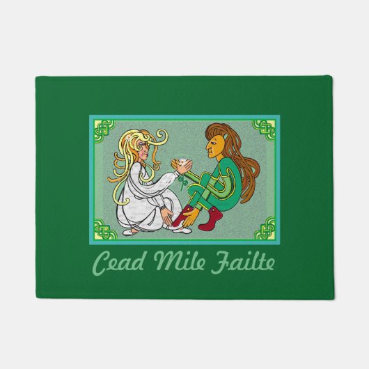 Iers welkom deurmat (Voorkant)