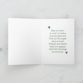 Iers Wenskaart van de Blessing Kaart (Binnen)