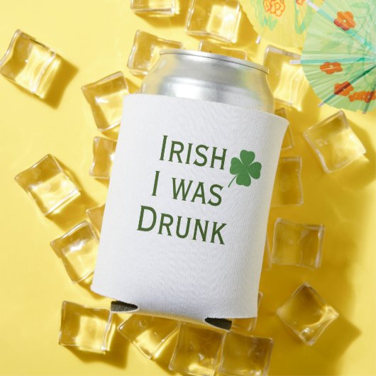 Iers werd Drink St. Patrick's Day Koelbox Blikjeskoeler (Insitu Zomer)