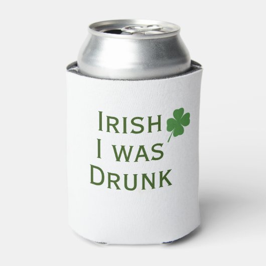 Iers werd Drink St. Patrick's Day Koelbox Blikjeskoeler (Blikje Voorkant)