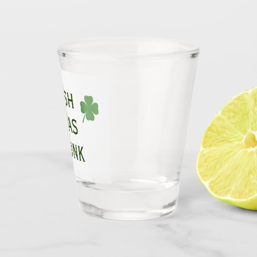Iers werd Drink St. Patrick's Day Shot Glass Glas (Rechts)