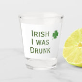 Iers werd Drink St. Patrick's Day Shot Glass Glas (Voorkant)