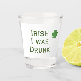 Iers werd Drink St. Patrick's Day Shot Glass Glas