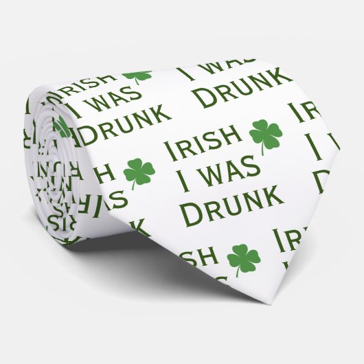 Iers werd Drink St. Patrick's Day Stropdas (Opgerold)