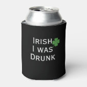Iers werd ik Drink in Black St. Patrick's Day Blikjeskoeler (Blikje Voorkant)