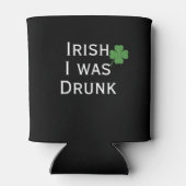 Iers werd ik Drink in Black St. Patrick's Day Blikjeskoeler (Achterkant)