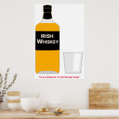 Iers Whiskey-Poster Poster (Keuken)