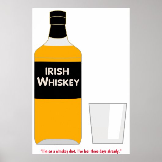 Iers Whiskey-Poster Poster (Voorkant)