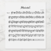 Iers wijnetiket wijn etiket (Enkel label)