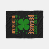 Iers word ik een grote zuster fleece deken (Voorkant (Horizontaal))