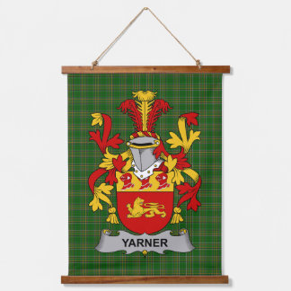 Iers Yarner Wapen Familie Crest Hangend Wandkleed