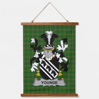 Iers Younge Wapen van Familie Crest Hangend Wandkleed