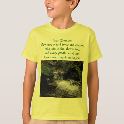 Iers zegen kinder shirt (Voorkant)