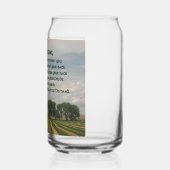 Iers zegenend boerenlandschap blikvorm glas (Links)