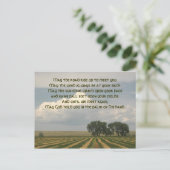 Iers zegenend boerenlandschap briefkaart (Staand voorkant)