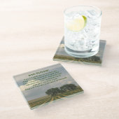 Iers zegenend boerenlandschap glazen onderzetter (Schuin)