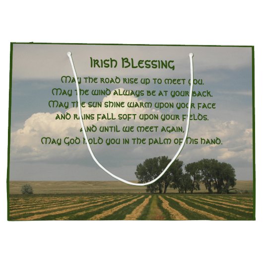 Iers zegenend boerenlandschap groot cadeauzakje (Achterkant)