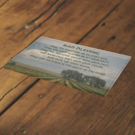 Iers zegenend boerenlandschap snijplank