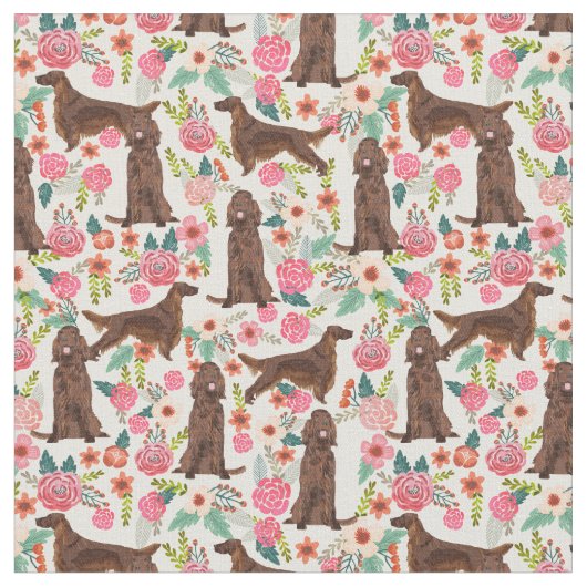 Iers zetter florals crème stof (Close Up)