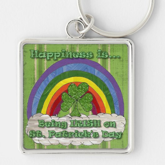 Iers zijn op St. Patrick's Day Sleutelhanger (Voorkant)