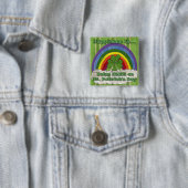 Iers zijn op St. Patrick's Day Vierkante Button 5,1 Cm (In situ)