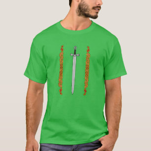 Iers zwaard en knoopwerk t-shirt