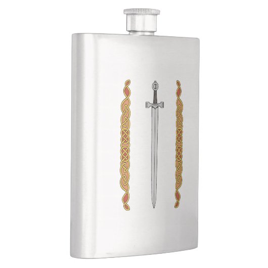 Iers zwaard en Knotwork Heupfles (Rechts)