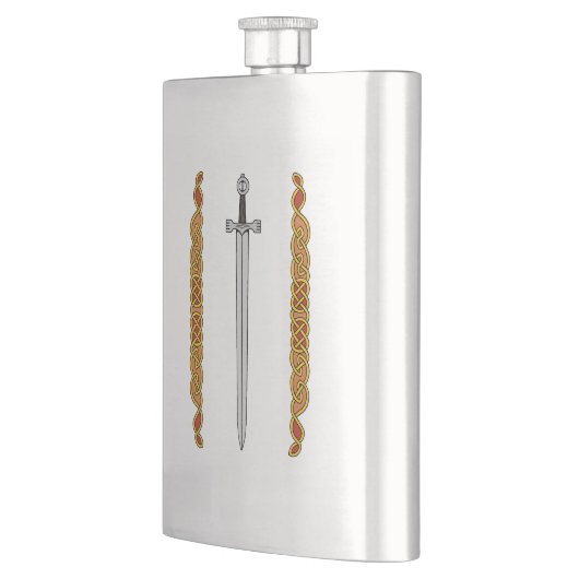 Iers zwaard en Knotwork Heupfles (Links)