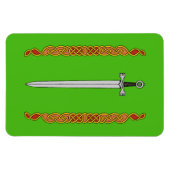 Iers zwaard en Knotwork Magneet (Horizontaal)