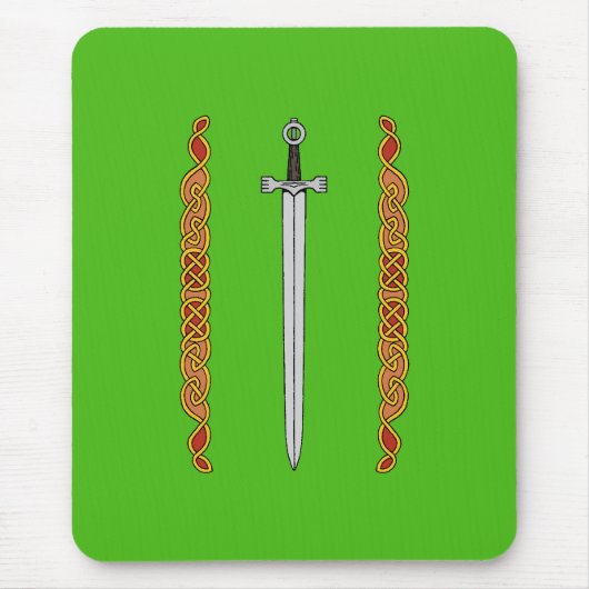 Iers zwaard en Knotwork Muismat (Voorkant)
