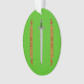 Iers zwaard en Knotwork Ornament (voorkant)