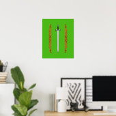 Iers zwaard en Knotwork Poster (Thuiskantoor)