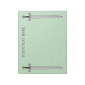 Iers zwaard notitieblok (Linkerzijde)