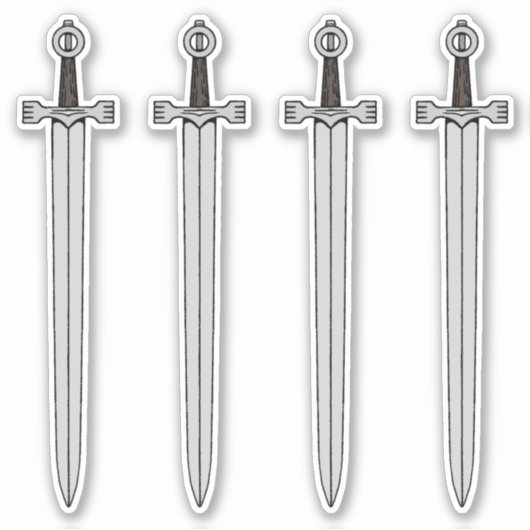 Iers zwaard sticker (Voorkant)