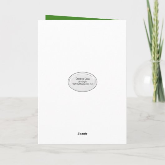 Ierse 45e verjaardag en Shamrocks Kaart (Achterkant)