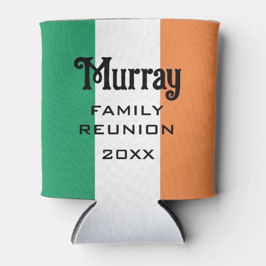 Ierse achternaam Custom Blikjeskoeler (Voorkant)