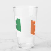 Ierse achternaam Custom Flag Kleuren Reunion Glas (Achterkant)