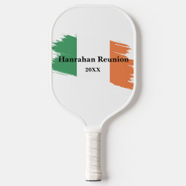 Ierse achternaam Custom Flag Kleuren Reunion Pickleball Paddle
