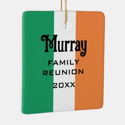 Ierse achternaam Custom Keramisch Ornament (Rechts)