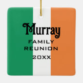 Ierse achternaam Custom Keramisch Ornament (Achterkant)